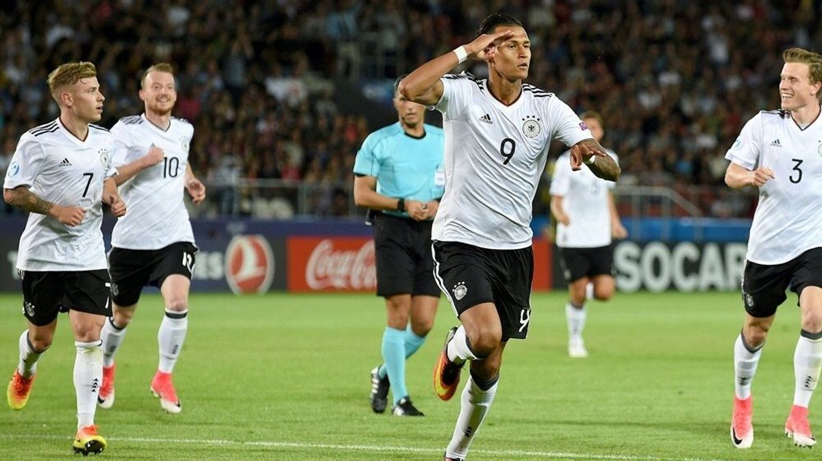 Großer Jubel beim Sieg der U21-Nationalmannschaft