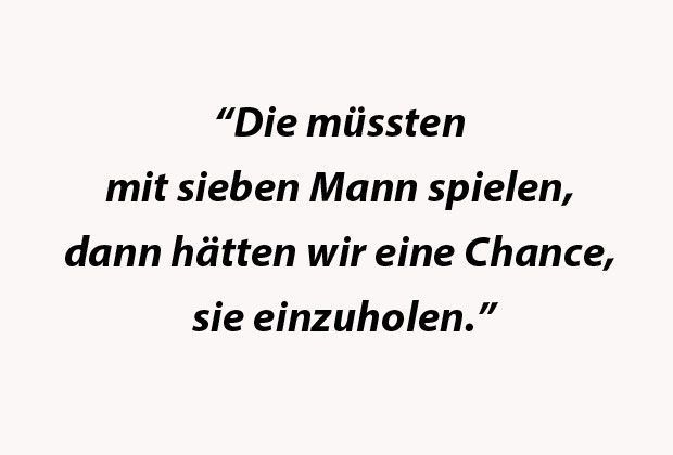 
                <strong>Dieter Hecking</strong><br>
                Wolfsburgs Trainer bei Sky nach dem 3:1 seiner Mannschaft in Hannover zur Übermacht des Bayern.
              