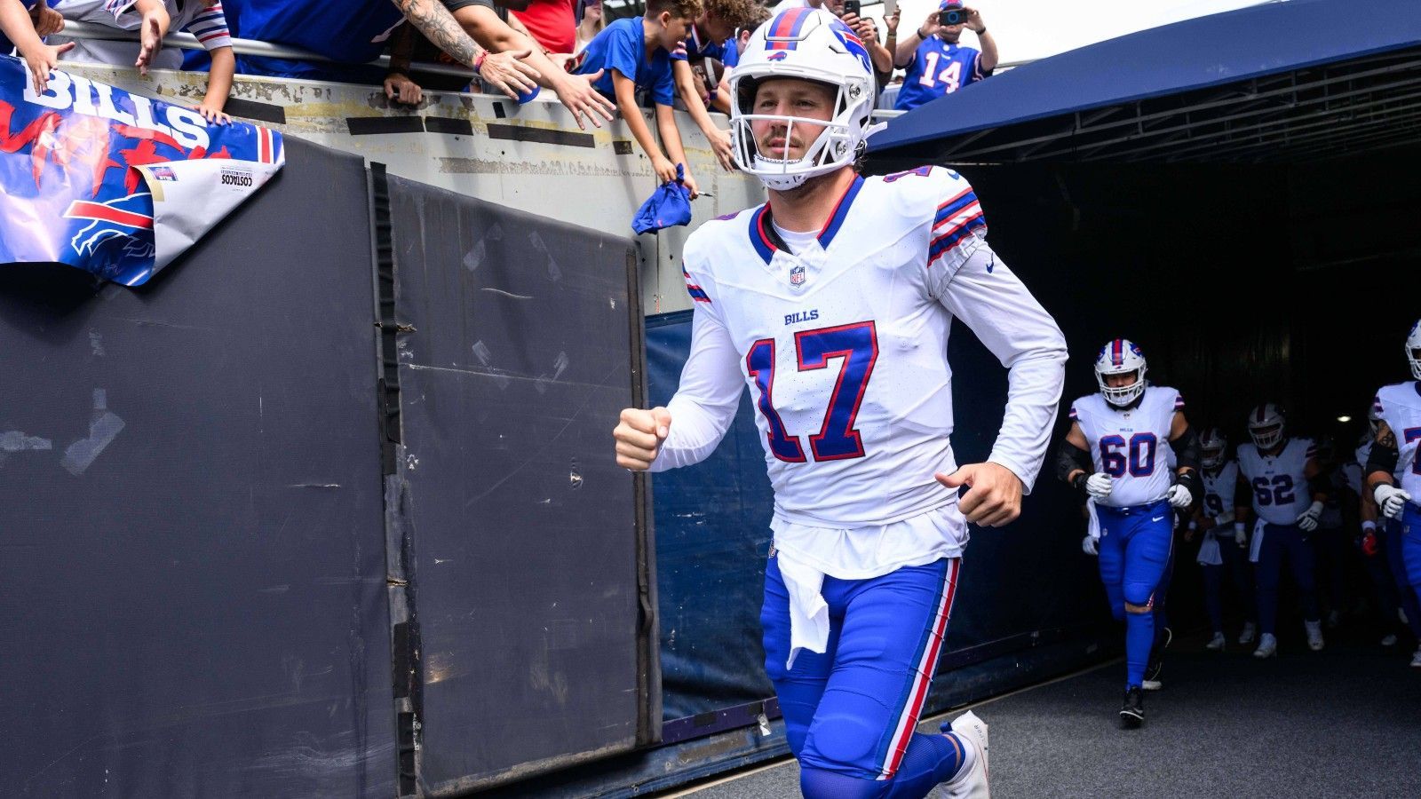 <strong>Platz 9 - geteilt: Josh Allen (Buffalo Bills)</strong><br>Gehalt 2023: 28 Millionen Dollar<br>Setzt sich zusammen aus: Grundgehalt 1,08 Mio. + Restructure Bonus 26,42 Mio. + Workout Bonus 500.000 Dollar