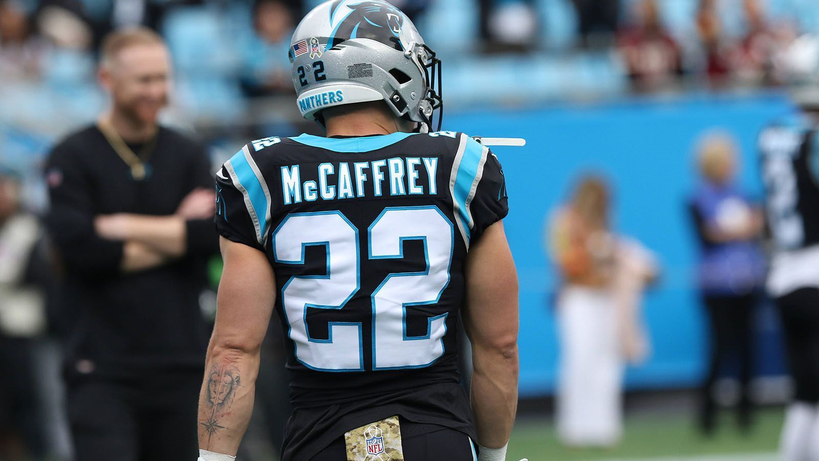 
                <strong>24. Platz (geteilt): Carolina Panthers </strong><br>
                &#x2022; Overall Rating: <strong></strong><br>&#x2022; Beste Spieler: Christian McCaffrey (96), D.J. Moore (88), Brian Burns (86)<br>
              