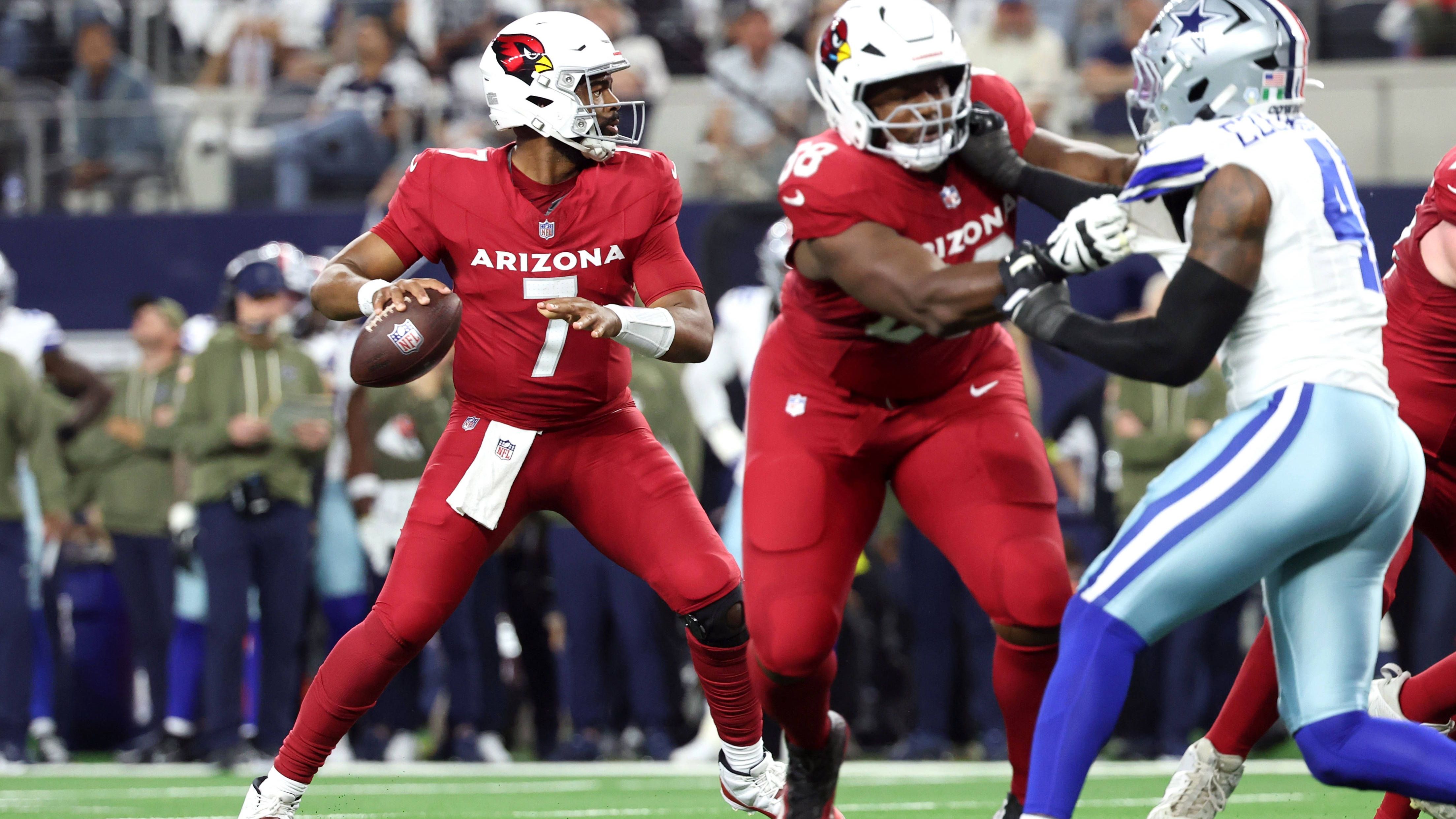 <strong>Platz 21: Arizona Cardinals (Vorwoche: 23)<br></strong>Tabula Rasa in Phoenix: Die Arizona Cardinals haben nach der überzeugenden Vorstellung von Jacoby Brissett selbigen zum Starter ernannt und Kyler Murray degradiert. Ob das gut geht? Fakt ist: Der Sieg gegen die Cowboys war eine souveräne und gute Leistung, deshalb geht es hoch.