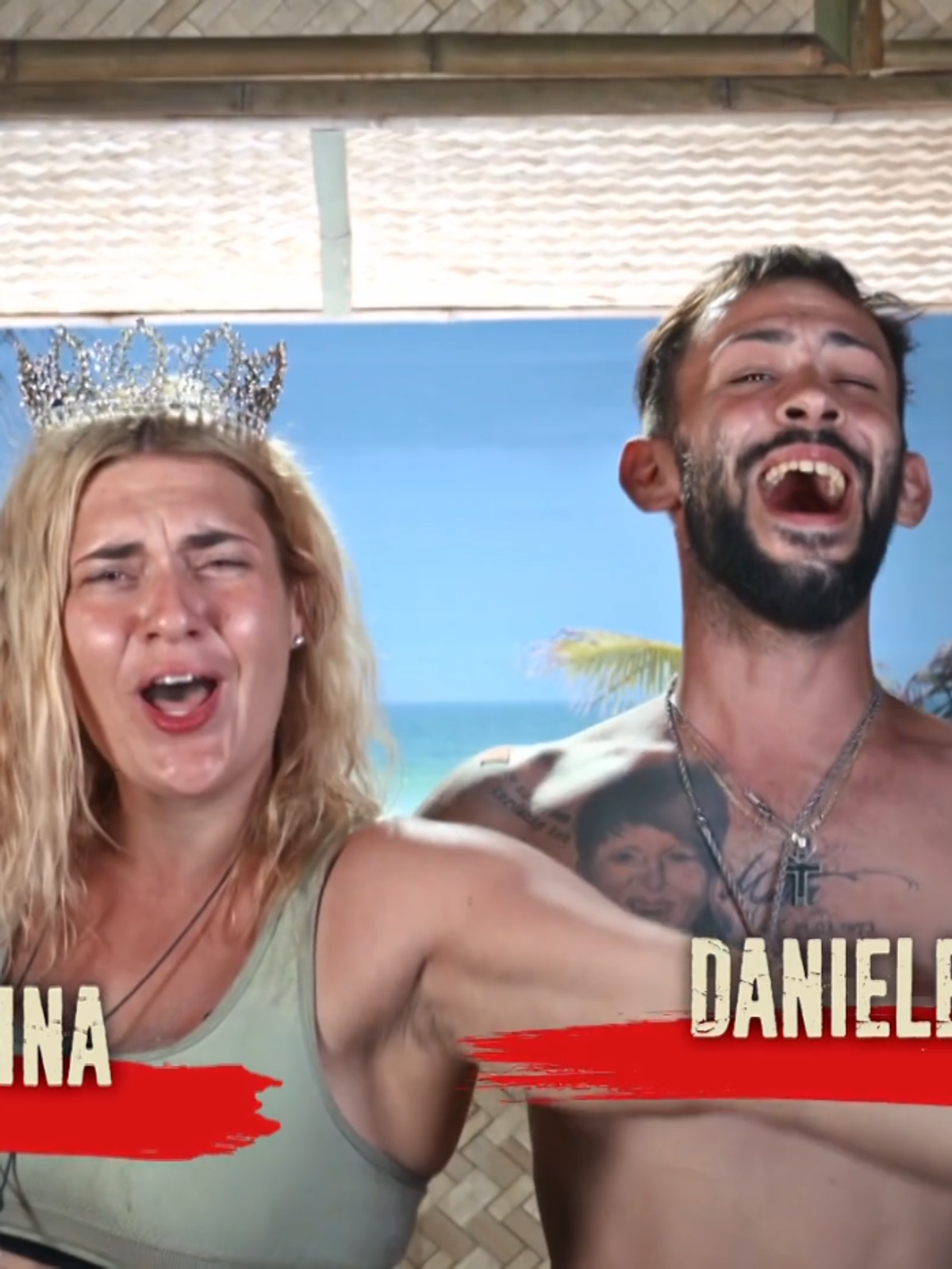 Valentina und Daniele gewinnen als Team Rot "Good Luck Guys" 2024.