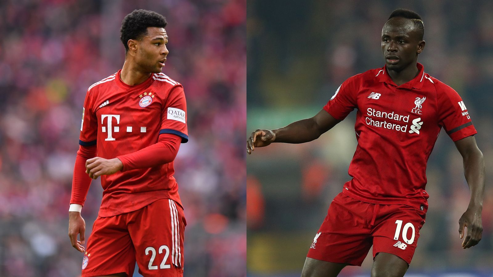 
                <strong>Sturm: Serge Gnabry vs. Sadio Mane</strong><br>
                Gnabry ist in dieser Saison einer der Aufsteiger beim FC Bayern. Der Youngster sorgt auf der Außenbahn fast immer für Gefahr. In 30 Einsätzen kommt Gnabry auf neun Tore und sechs Assists. Mane wird im Liverpool-Sturm meistens als das dritte Rad wahrgenommen - zu Unrecht: In 36 Einsätzen kommt er auf 17 Tore und drei Assists. Das und sein besserer Abschluss geben ihm einen leichten Vorteil. Punkt Mane. Bayern 5:4 Liverpool
              