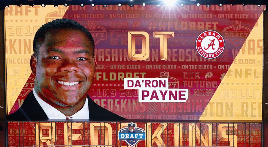 
                <strong>13. Pick - Washington Redskins: DT Da'Ron Payne</strong><br>
                Vierjahresvertrag über 14.418.360 US-Dollar, davon 8.566.080 US-Dollar Signing-Bonus
              