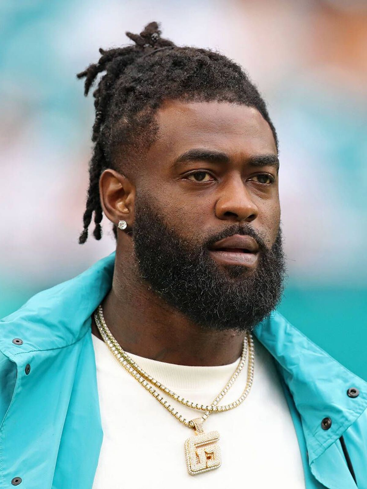 November 18, 2020, USA: Miami Dolphins safety Reshad Jones on the field before his team s game against the Cincinnati Bengals at Hard Rock Stadium in Miami Gardens on Dec. 22, 2019. USA - ZUMAm67_ ...