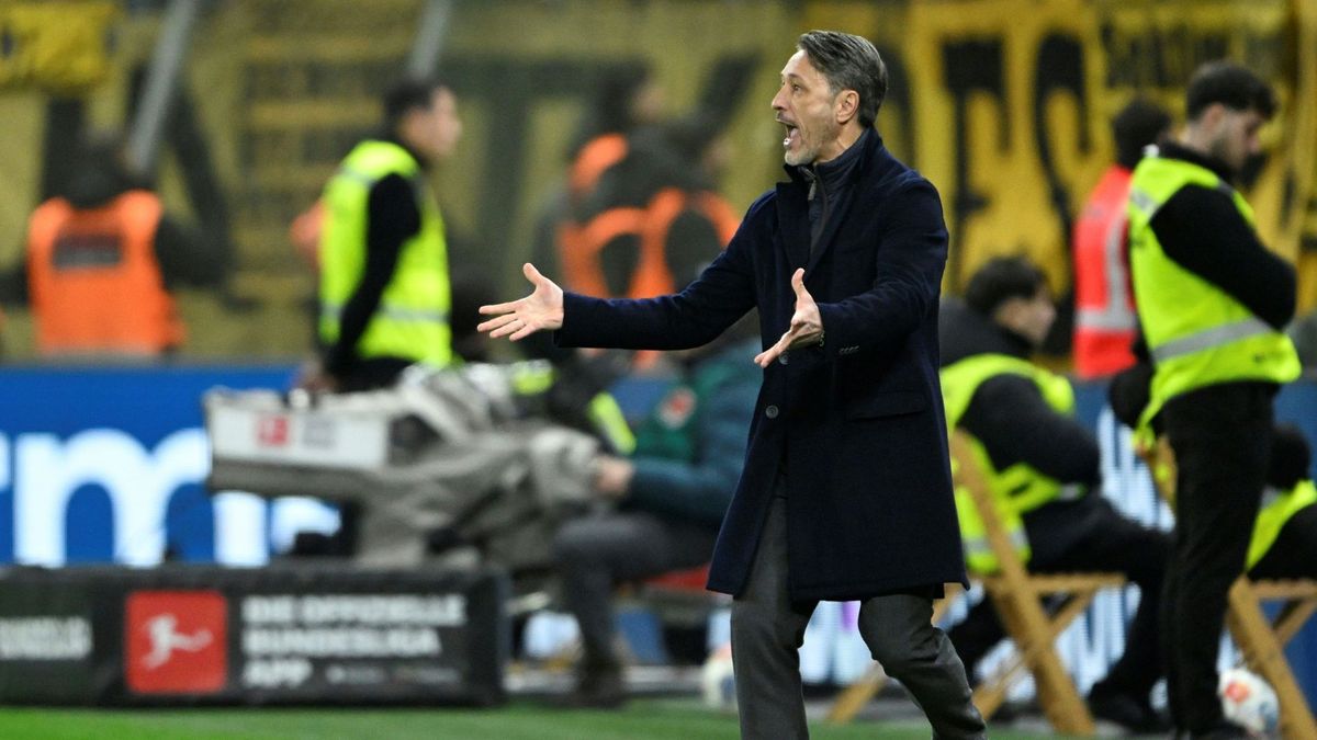 Niko Kovac im Spiel bei Bayer Leverkusen