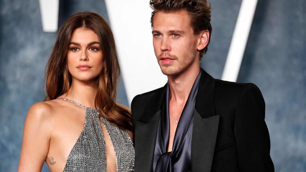 Kaia Gerber und Austin Butler bei der Vanity Fair Oscar nach den 95. Academy Awards, in Beverly Hills, am 12. März 2023.