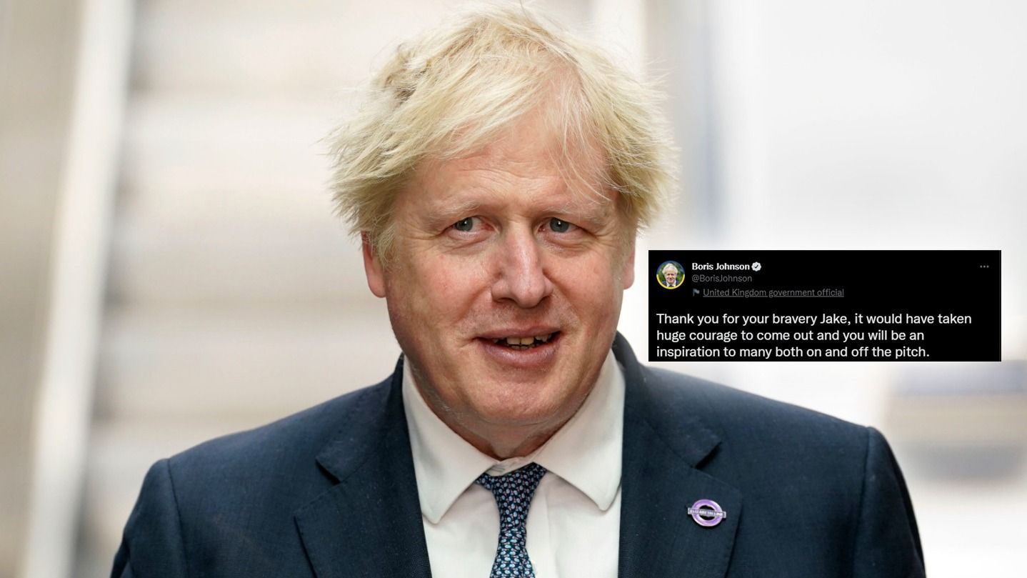 
                <strong>Boris Johnson</strong><br>
                Sogar Großbritanniens Premier Minister unterstützte den 17-Jährigen nach seinem Outing: "Danke für deinen Mut, Jake. Es braucht große Courage sich zu outen und du wirst eine Inspiration für viele auf und neben dem Platz sein", postete Boris Johnson auf seinem privaten Twitter-Account. 
              