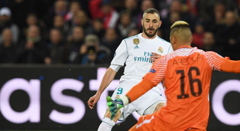 
                <strong>Karim Benzema (Real Madrid)</strong><br>
                Bestreitet sein 100. Spiel in der Champions League. Der Franzose kommt zu einigen Abschlüssen, denen allerdings die Präzision fehlt. ran-Note: 4
              