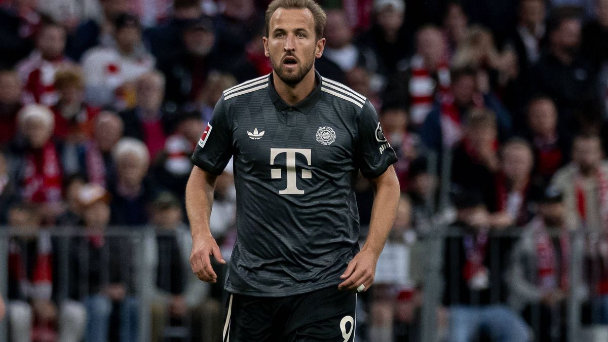 Harry Kane (FC Bayern Muenchen, 9). GER, FC Bayern Muenchen gegen Bayer 04 Leverkusen, Fussball, Bundesliga, 5. Spieltag, Spielzeit 2024 2025, 28.09.2024. (DFL DFB REGULATIONS PROHIBIT ANY USE OF P...