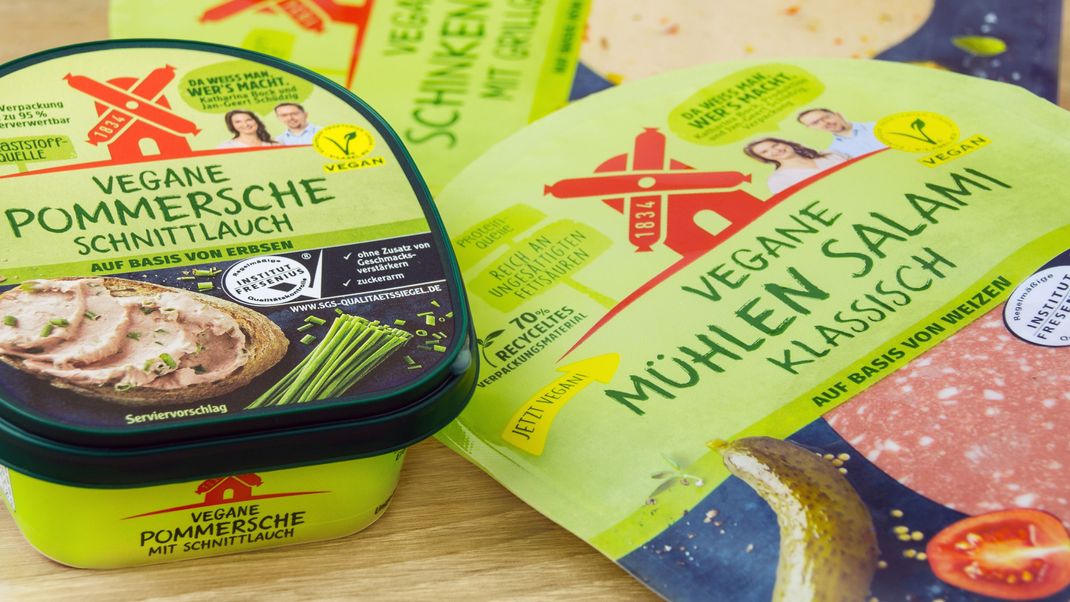 Vegane Fleischersatzprodukte im Supermarkt