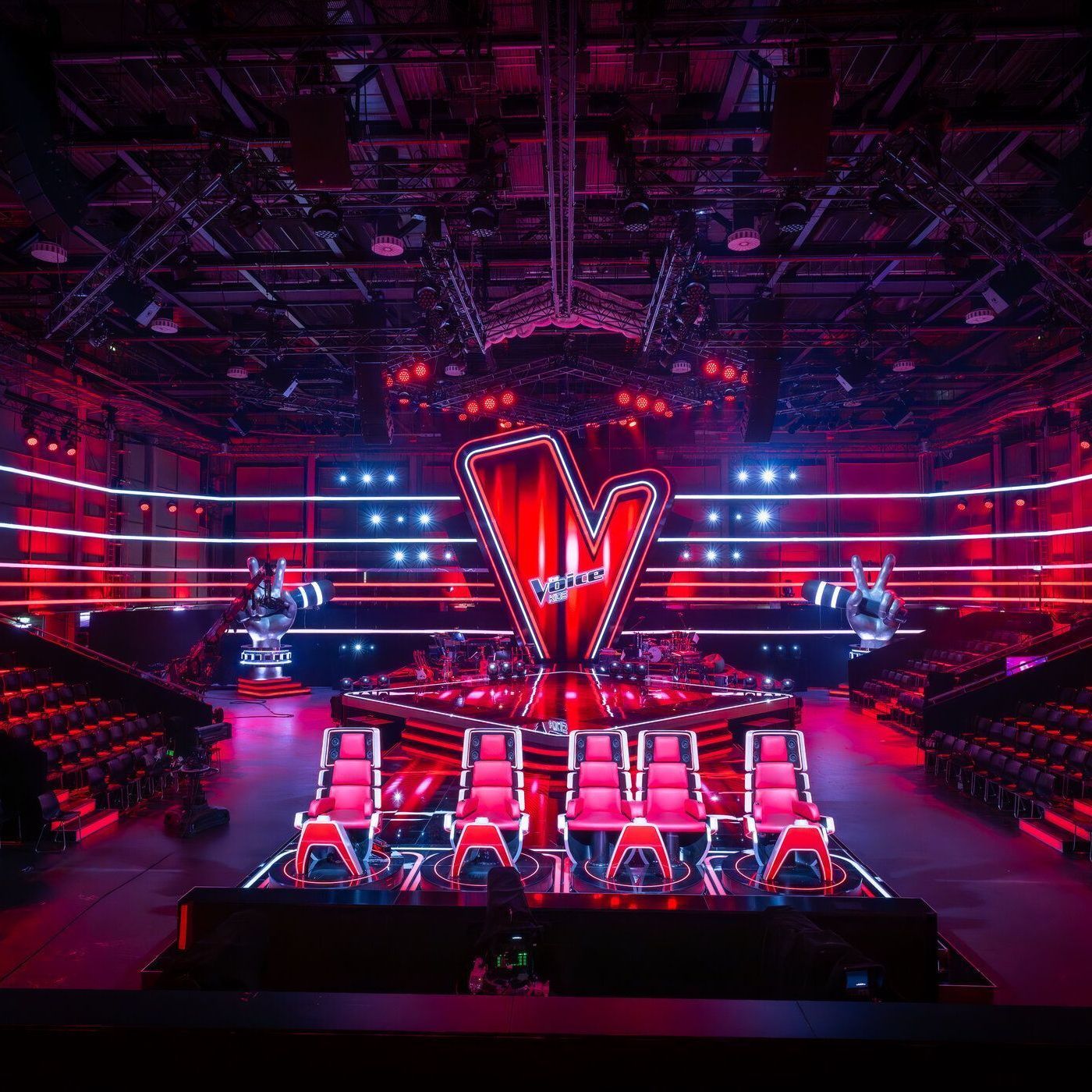 Das leere Studio von "The Voice Kids"