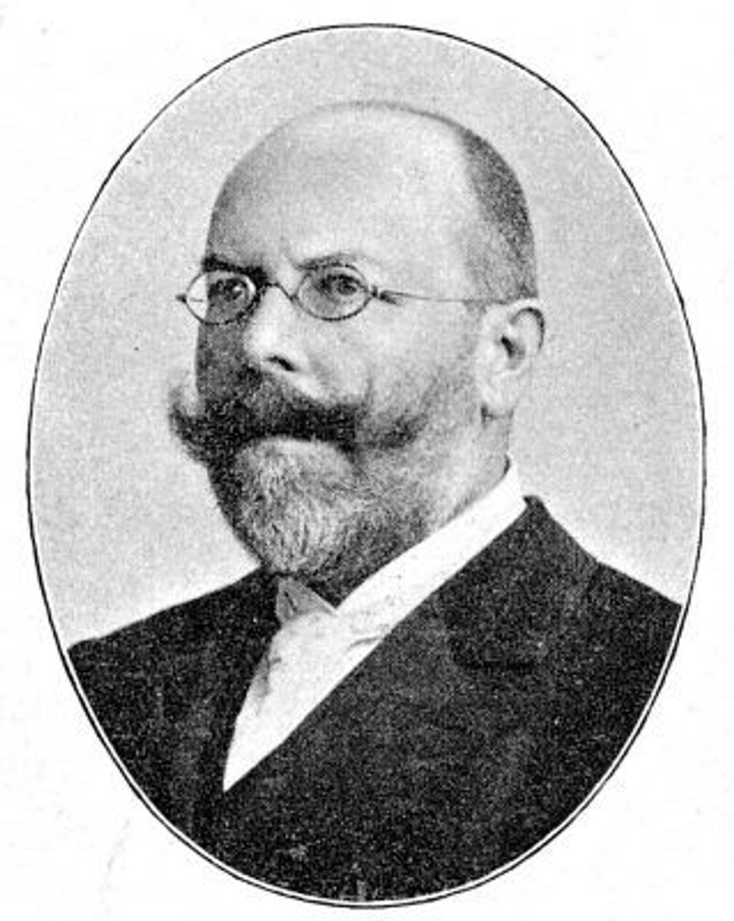 Das zeitgenössische Porträt zeigt den deutschen Mediziner, Infektionsforscher, Bakteriologen und Hygieniker Friedrich August Johannes Loeffler (1852-1915).