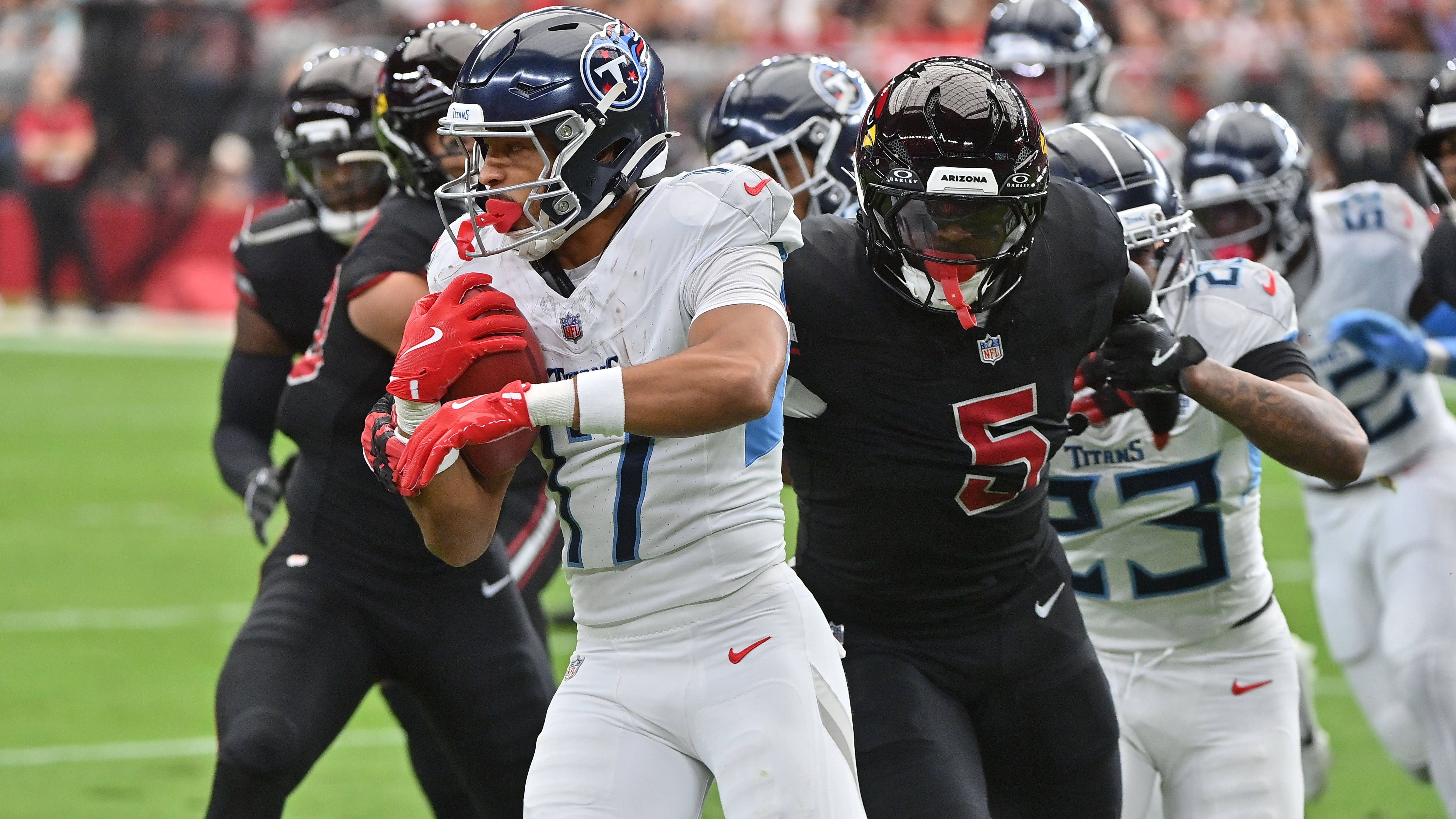 <strong>AFC Special Teams: Chimere Dike (WR, Tennessee Titans)</strong><br>Vier Kickoff-Returns für insgesamt 136 Yards, dazu noch Punt-Returns für 33 Yards beim 22:21-Sieg der Titans gegen die Arizona Cardinals. Wertvoller Raumgewinn im hauchdünnen Comeback-Sieg.