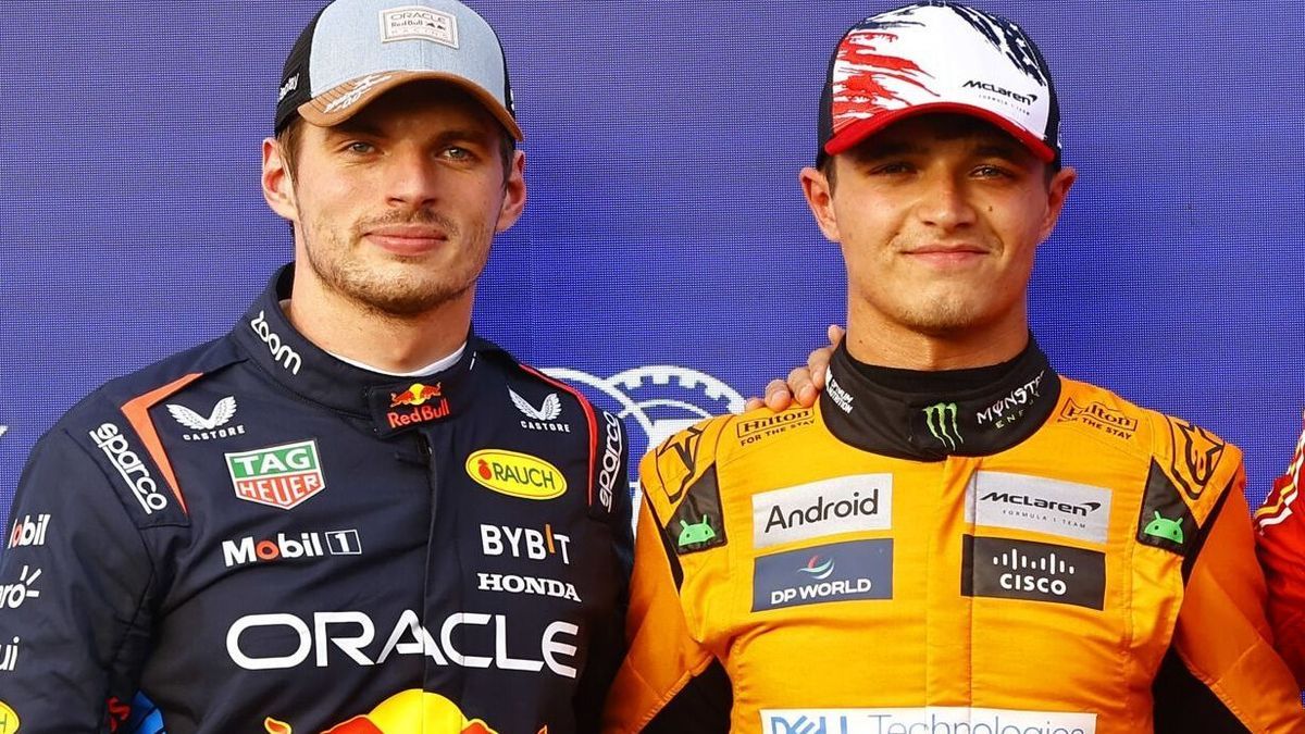 Max Verstappen und Lando Norris waren schon mal enger miteinander ...