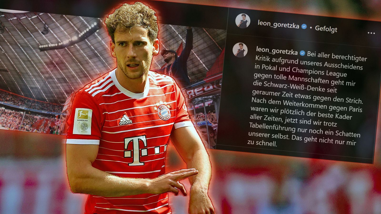 
                <strong>Nach Medienschelte: Leon Goretzka reflektiert mit Instagram</strong><br>
                Leon Goretzka kritisierte nach dem 2:0-Sieg gegen Hertha BSC die Berichterstattung rund um den FC Bayern und dessen Spieler. Vieles sei zu negativ und extrem. Doch nur kurze Zeit darauf reflektiert Goretzka seine Aussage und relativiert sie mithilfe seines Instagram-Kanals: "Bei aller berechtigter Kritik aufgrund unseres Ausscheidens in Pokal und Champions League gegen tolle Mannschaften geht mir die Schwarz-Weiß-Denke seit geraumer Zeit etwas gegen den Strich. Nach dem Weiterkommen gegen Paris waren wir plötzlich der beste Kader aller Zeiten, jetzt sind wir trotz Tabellenführung nur noch ein Schatten unserer selbst. Das geht nicht nur mir zu schnell. Dabei liegt die Wahrheit nicht nur auf dem Platz, sondern manchmal auch in der Mitte. Und oft sorgen Kleinigkeiten dafür, dass man aus dem Tritt gerät. Lasst uns Themen gerne kritisch diskutieren. Lasst uns gerne schimpfen. Aber lasst uns alle vielleicht auch etwas weniger übertreiben. Im Positiven wie im Negativen. Das gilt auch für uns Spieler. Emotion und Wut nach dem Spiel packen auch mich. Meine Aussage gestern nach dem Spiel war in der Form undifferenziert und so nicht richtig.Wir als Spieler tun alles dafür, um mit dem FC Bayern und unseren Fans zum elften Male in Folge Deutscher Meister zu werden. Als Spieler werde ich mich für diesen Erfolg immer in den Dienst der Mannschaft und des Trainers stellen. Danke für Euren großartigen Support!"
              