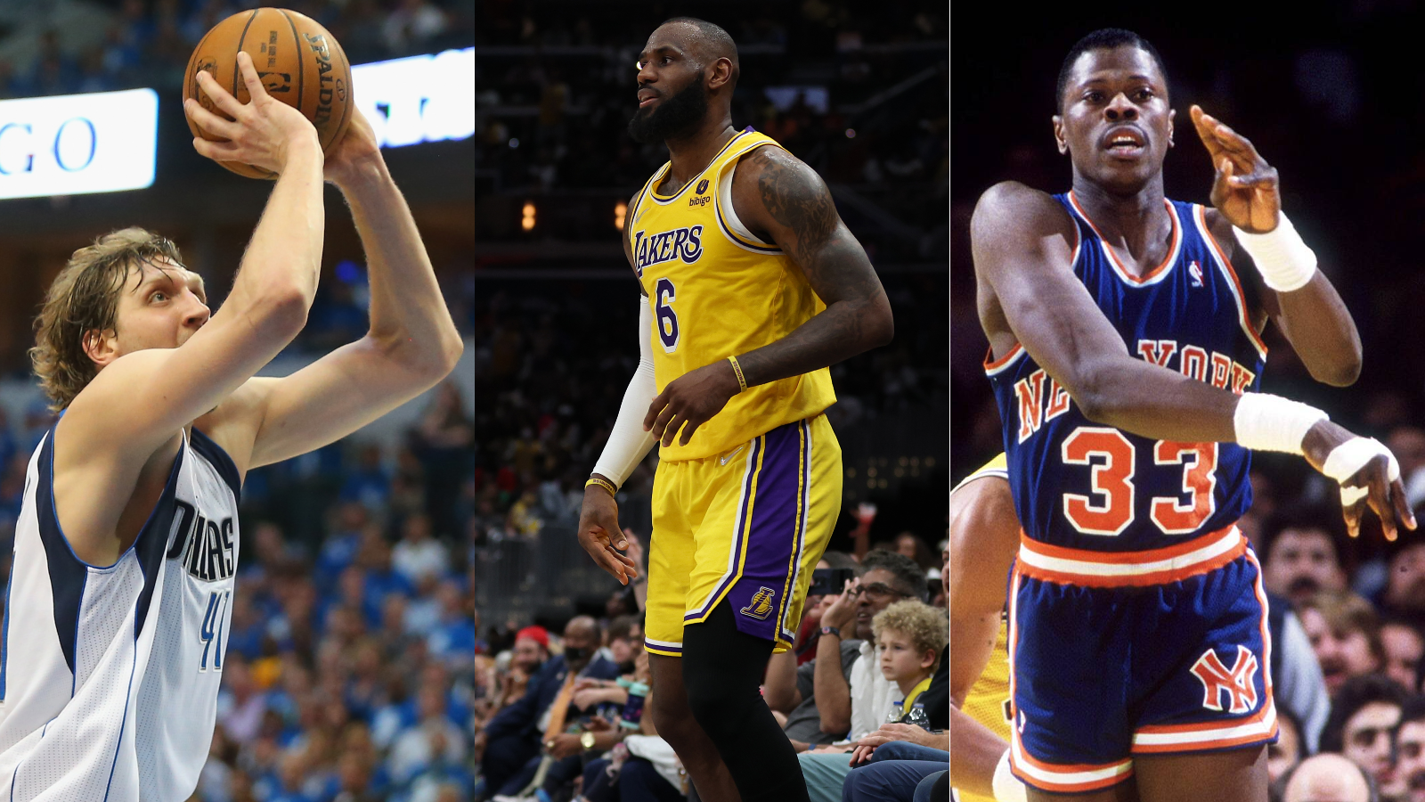 
                <strong>LeBron James springt auf 2: Die besten NBA-Scorer der Geschichte</strong><br>
                Bei der 119:127-Niederlage der Los Angeles Lakers gegen die Washington Wizards gelingen LeBron James insgesamt 38 Punkte. In der ewigen Liste der besten NBA-Scorer der Geschichte überholt "King James" damit Karl Malone und springt auf Rang zwei. Wer aber sind die besten Schützen der Geschichte? ran zeigt die Top 10. (Stand: 20. März 2022)
              