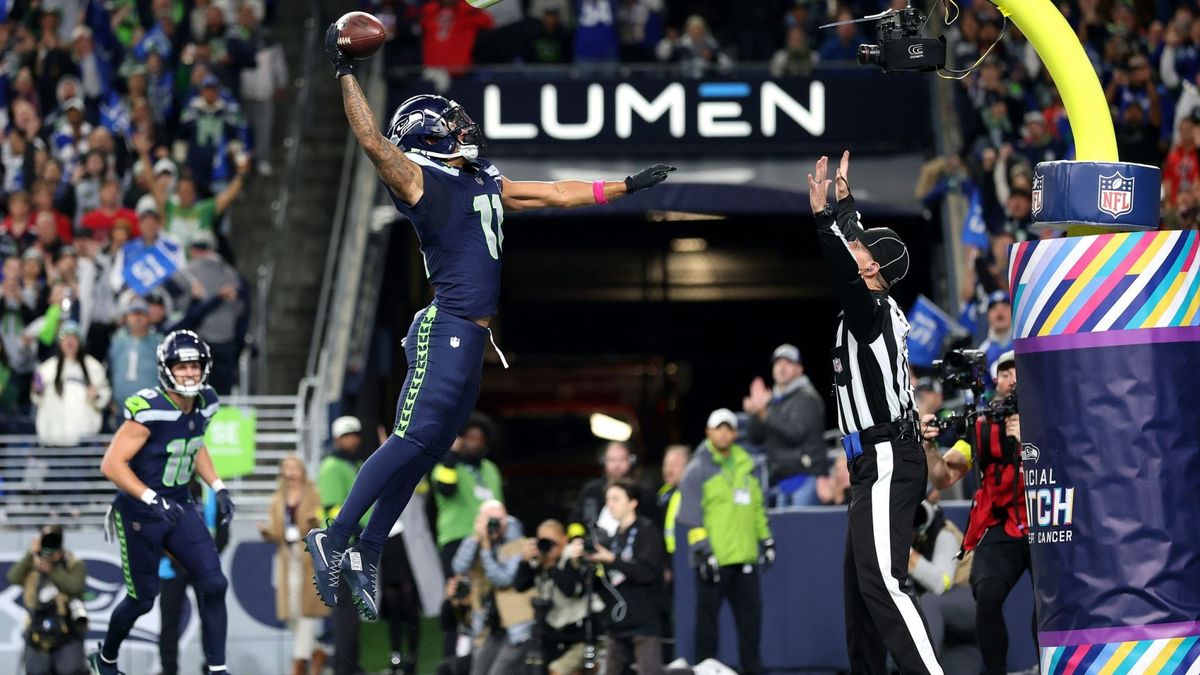 Touchdown: Jaxon Smith-Njigba (mit Ball) feiert
