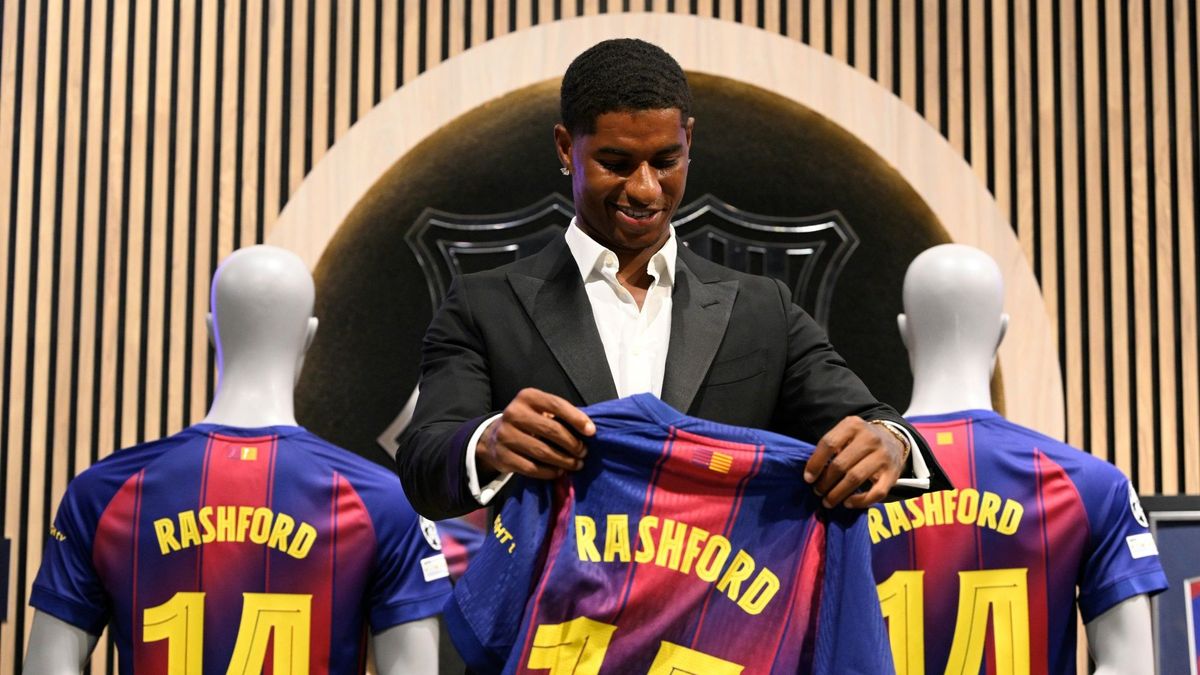 Marcus Rashford in Barcelona