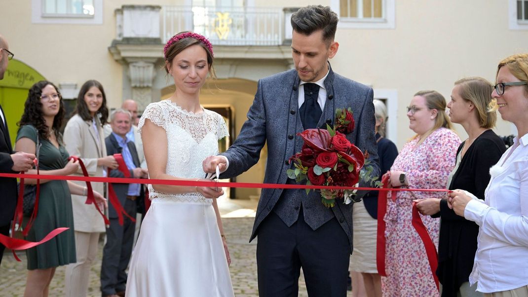 Hier ist noch alles in Ordnung: Emma und Christian feiern ihre "Hochzeit auf den ersten Blick".