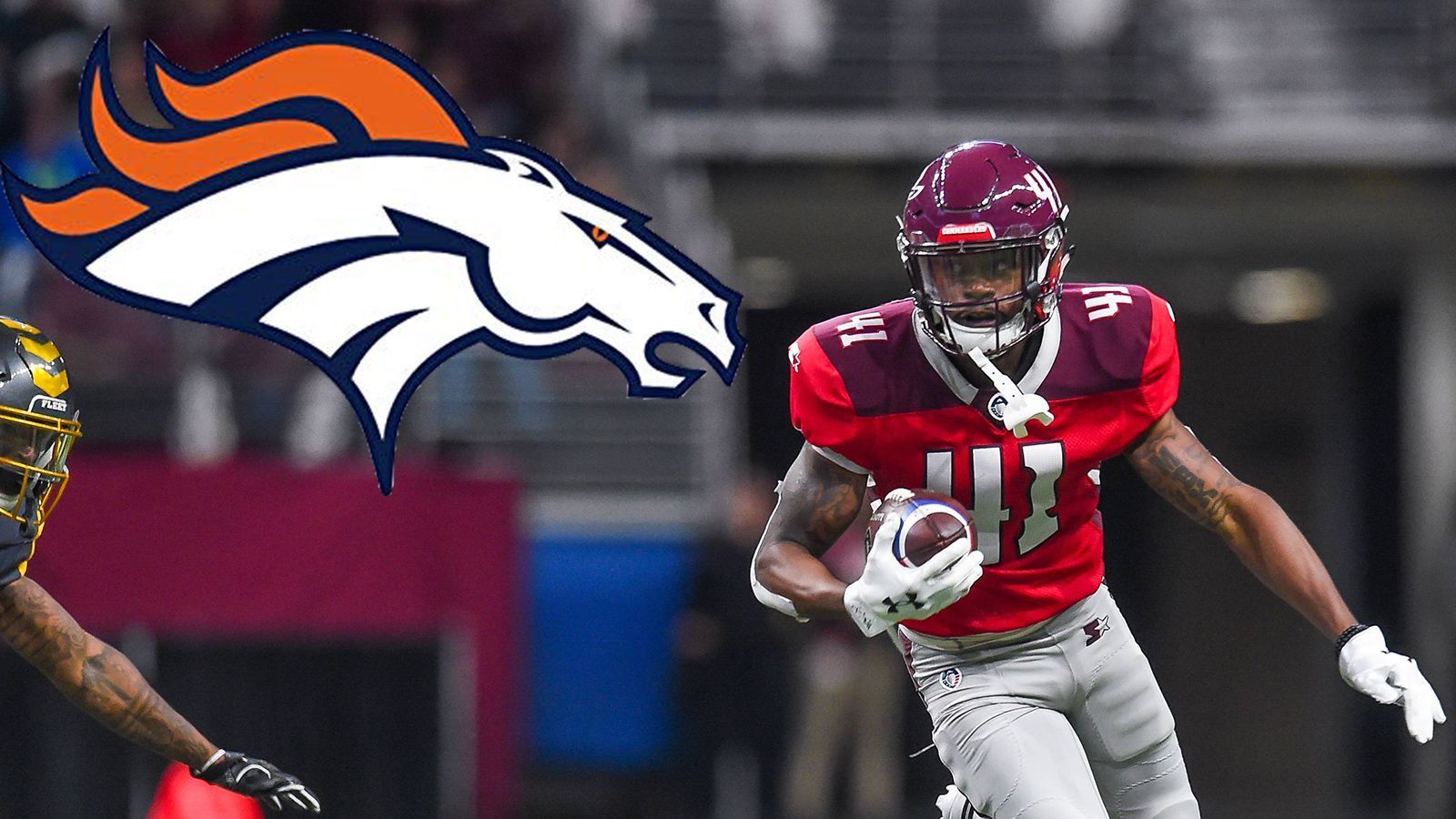 
                <strong>Denver Broncos</strong><br>
                Bisher verpflichtete Spieler aus der AAF:De'Vante Bausby (Cornerback, San Antonio Commanders)
              