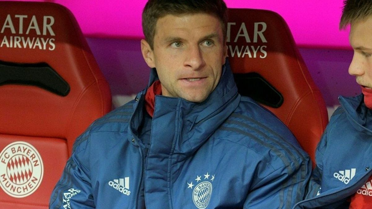 Thomas Müller saß zuletzt fünfmal in Folge auf der Bank