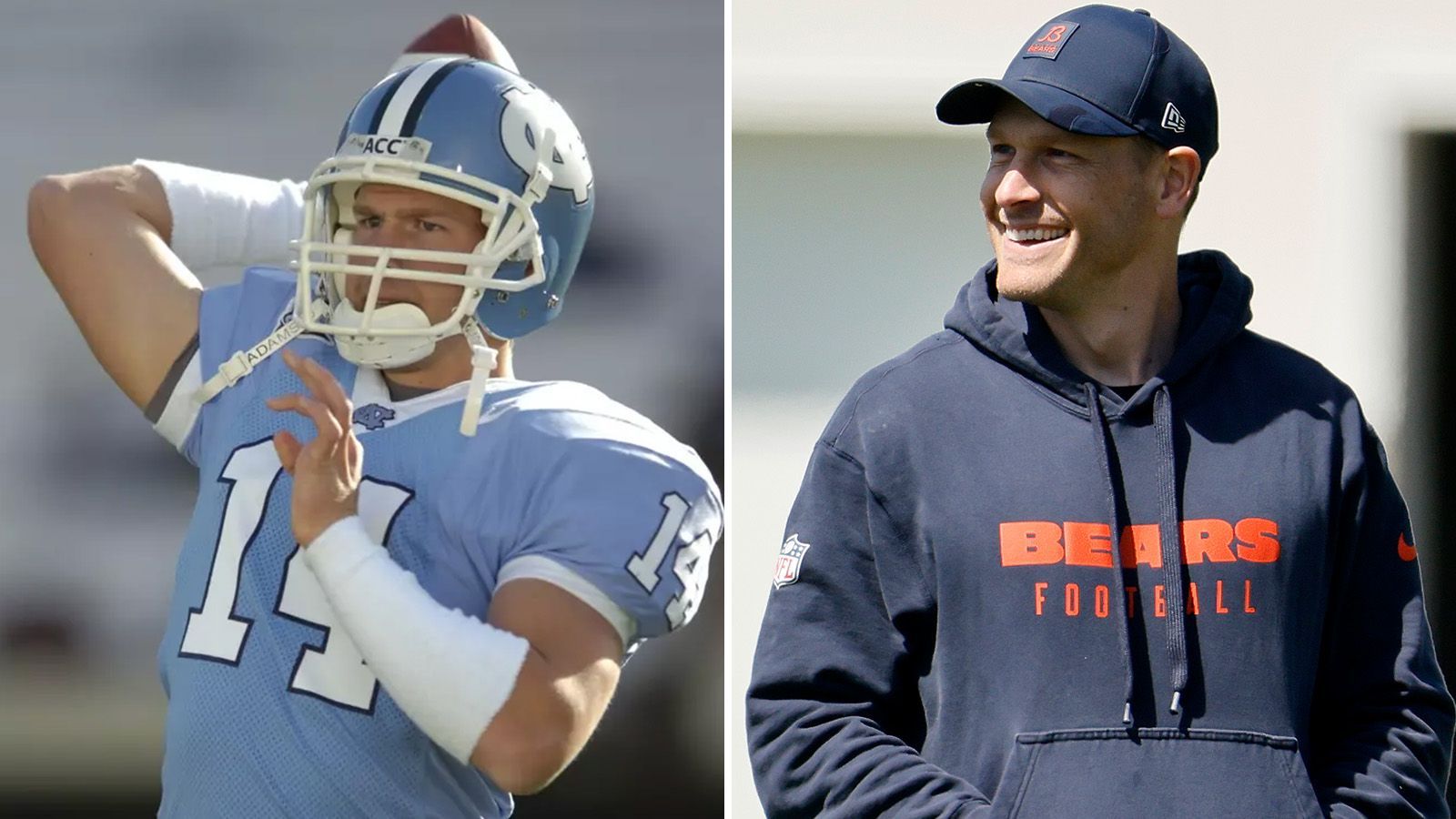 <strong>Ben Johnson (Chicago Bears)</strong><br>Position: Quarterback<br>College: North Carolina<br>NFL: -