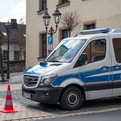 Polizei vor Ort in Wunsiedel