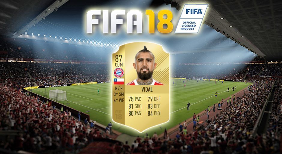 
                <strong>FIFA 18: Arturo Vidal</strong><br>
                Gesamt-Stärke: 87
              