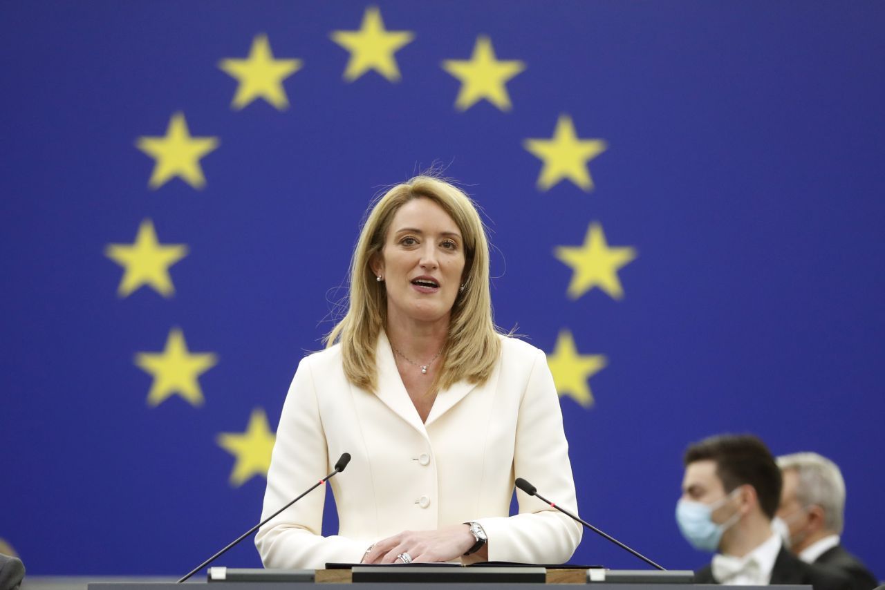Die Malteserin Roberta Metsola wurde im Januar 2022 zur Präsidentin des EU-Parlaments gewählt.