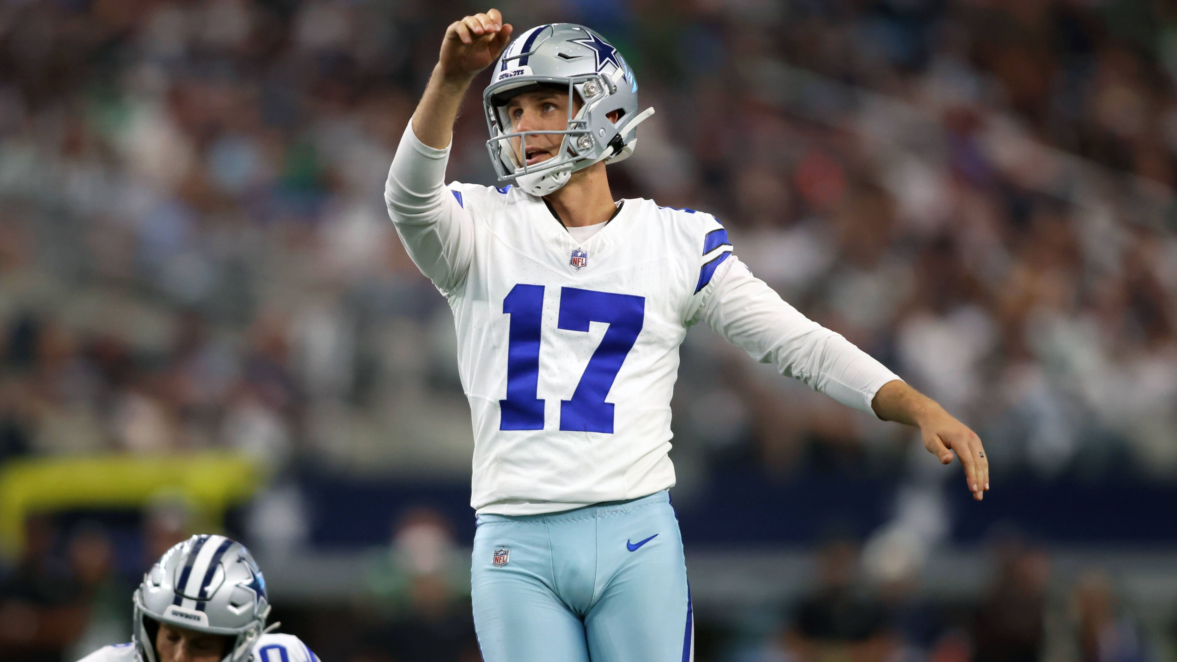 <strong>Platz 4: Brandon Aubrey (Dallas Cowboys)</strong><br>- Field-Goal-Quote: 94,7 Prozent (36/38) / Längstes: 60 Yards<br>- Extrapunkt-Quote: 94,2 Prozent (49/52)<br>- Erzielte Punkte: 157