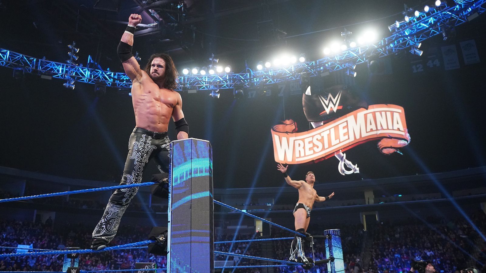 
                <strong>WWE SmackDown Tag Team Championship</strong><br>
                WWE SmackDown Tag Team ChampionshipAktuelle Titelträger: John Morrison & The MizTitel gewonnen gegen: The New Day (Big E & Kofi Kingston)Champion seit: 27. Februar 2020 (Super ShowDown – Saudi Arabien)
              