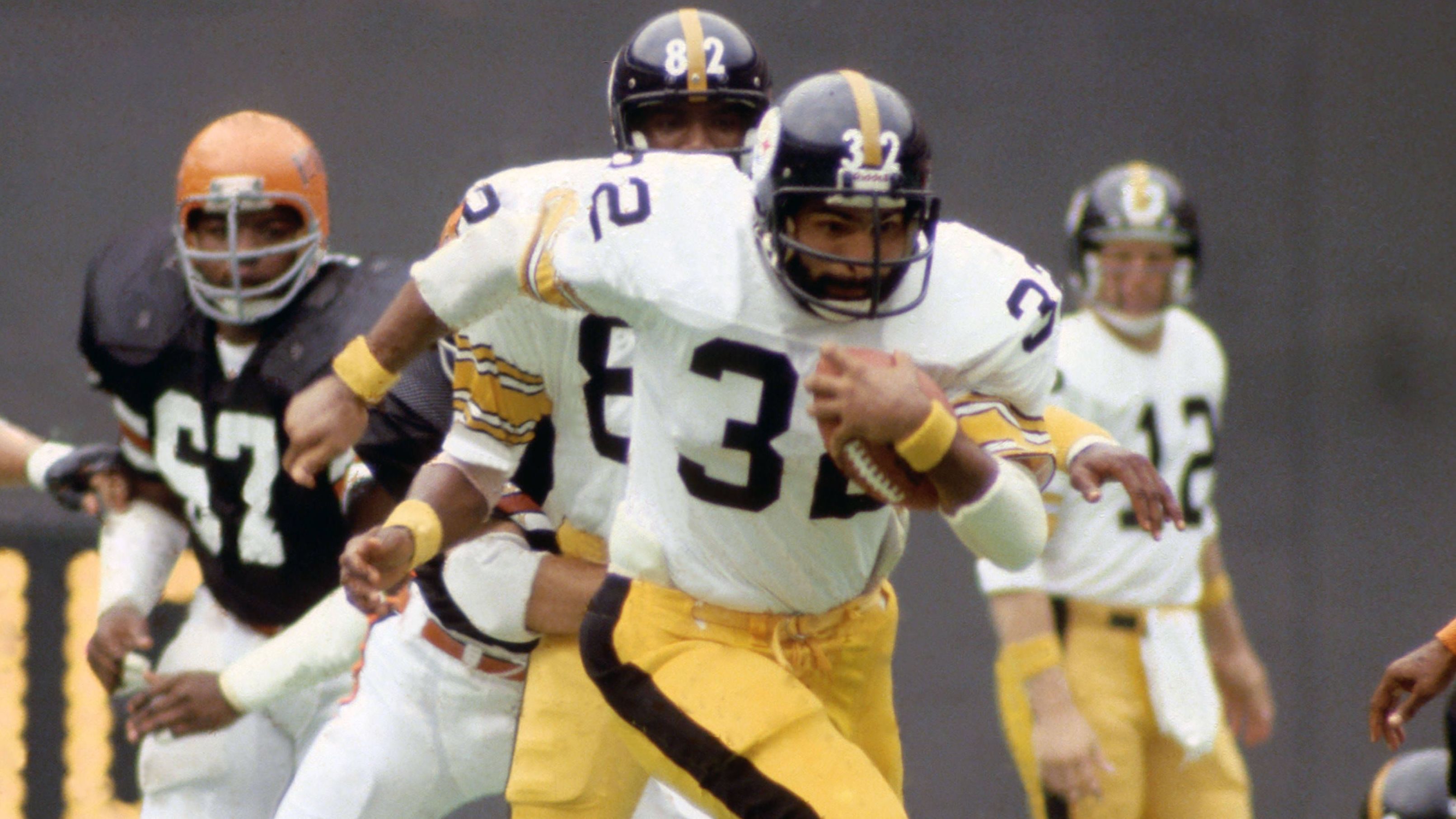 <strong>Pittsburgh Steelers - Franco Harris</strong><br>Rushing-Yards: 11.950<br>Rushing-Touchdowns: 91<br>Jahre im Team: 12<br>Absolvierte Spiele: 165