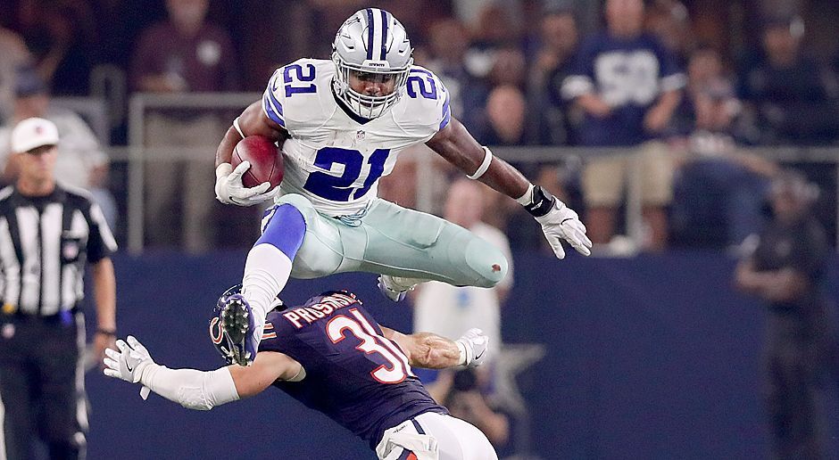 
                <strong>Platz 1: Rushing Yards</strong><br>
                Ezekiel Elliott (Dallas Cowboys) - Rushing Yards: 1.631
              