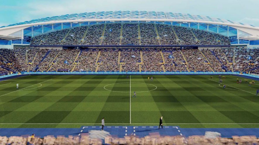 
                <strong>8.000 zusätzliche Plätze</strong><br>
                Mit dem Umbau der Osttribüne will Leicester City die Kapazität der Spielstätte um 8.000 Plätze auf insgesamt 40.000 erhöhen.
              