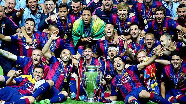 
                <strong>Champions-League-Sieger FC Barcelona</strong><br>
                Am 6. Juni 2015 erobert der FC Barcelona das Berliner Olympiastadion. Durch das 3:1 über Juventus Turin feiern die Katalanen ihren vierten Titel in der Champions League - binnen neun Jahren. Bislang kann noch kein Verein den Henkelpott zwei Mal nacheinander gewinnen. Wer wird Nachfolger von Lionel Messi und Co.? ran.de zeigt, welche Klubs sich fürs Achtelfinale qualifiziert haben.
              