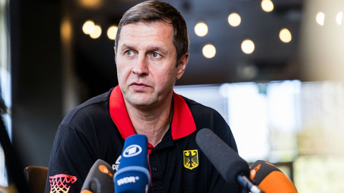Alan Ibrahimagic im Teamhotel der Deutschen in Riga