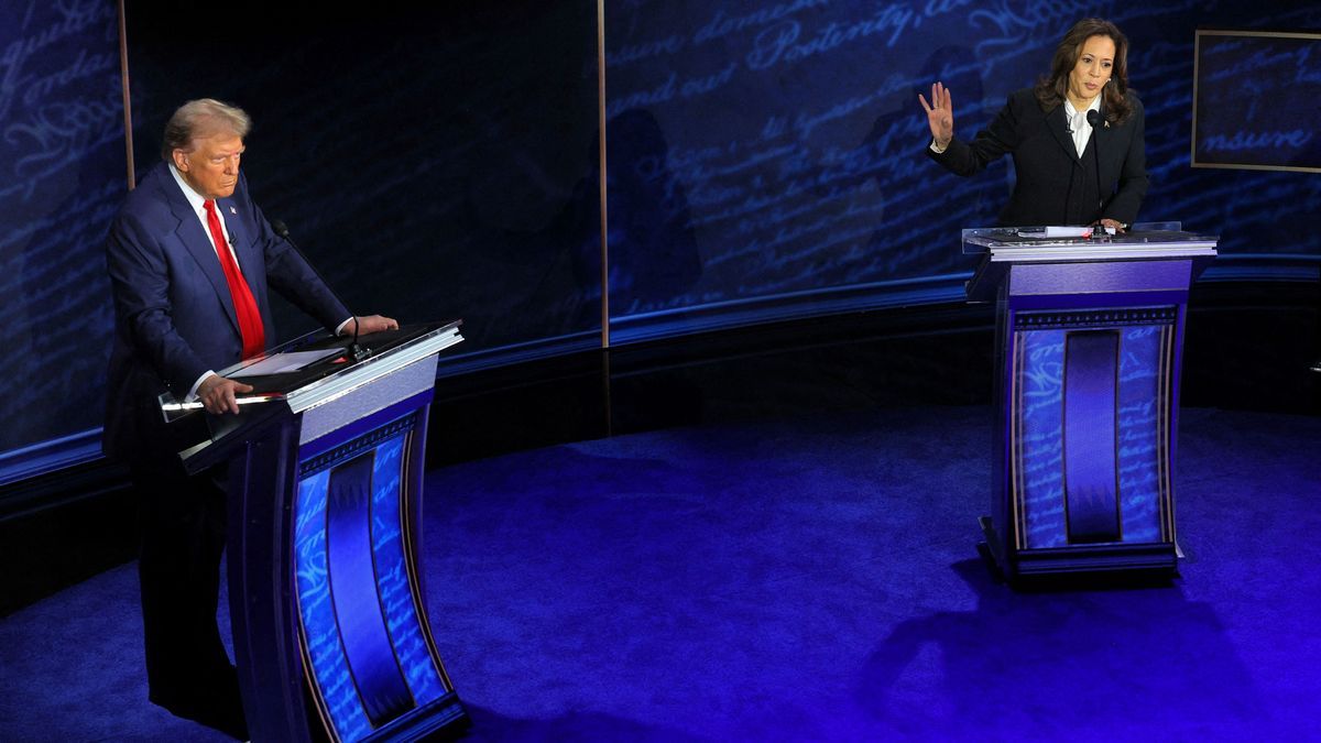 Donald Trump hat seine Konkurrentin Kamala Harris im Zusammenhang mit deren Migrationspolitik als "geistig behindert" verunglimpft.
