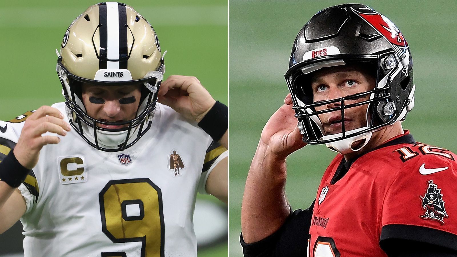 
                <strong>Alte Herren im Vergleich</strong><br>
                Sowohl Brady wie auch Brees haben längst die Altersgrenze überschritten, als Fußballer könnten sie bei den Alten Herren mitspielen. Aber Tempo nehmen die beiden deshalb keineswegs raus, ganz im Gegenteil. Beide wollen in diesem Jahr in den Super Bowl. Tom Brady hat bereits sechs Ringe gewonnen, er ist der erfolgreichste Quarterback aller Zeiten. Drew Brees führte die Saints 2009 zu seiner einzigen Vince-Lombardi-Trophy. Der 1,83 Meter große Brees spielt seine 20. NFL-Saison, der zehn Zentimeter größere Brady kam sogar noch ein Jahr früher in die NFL.
              