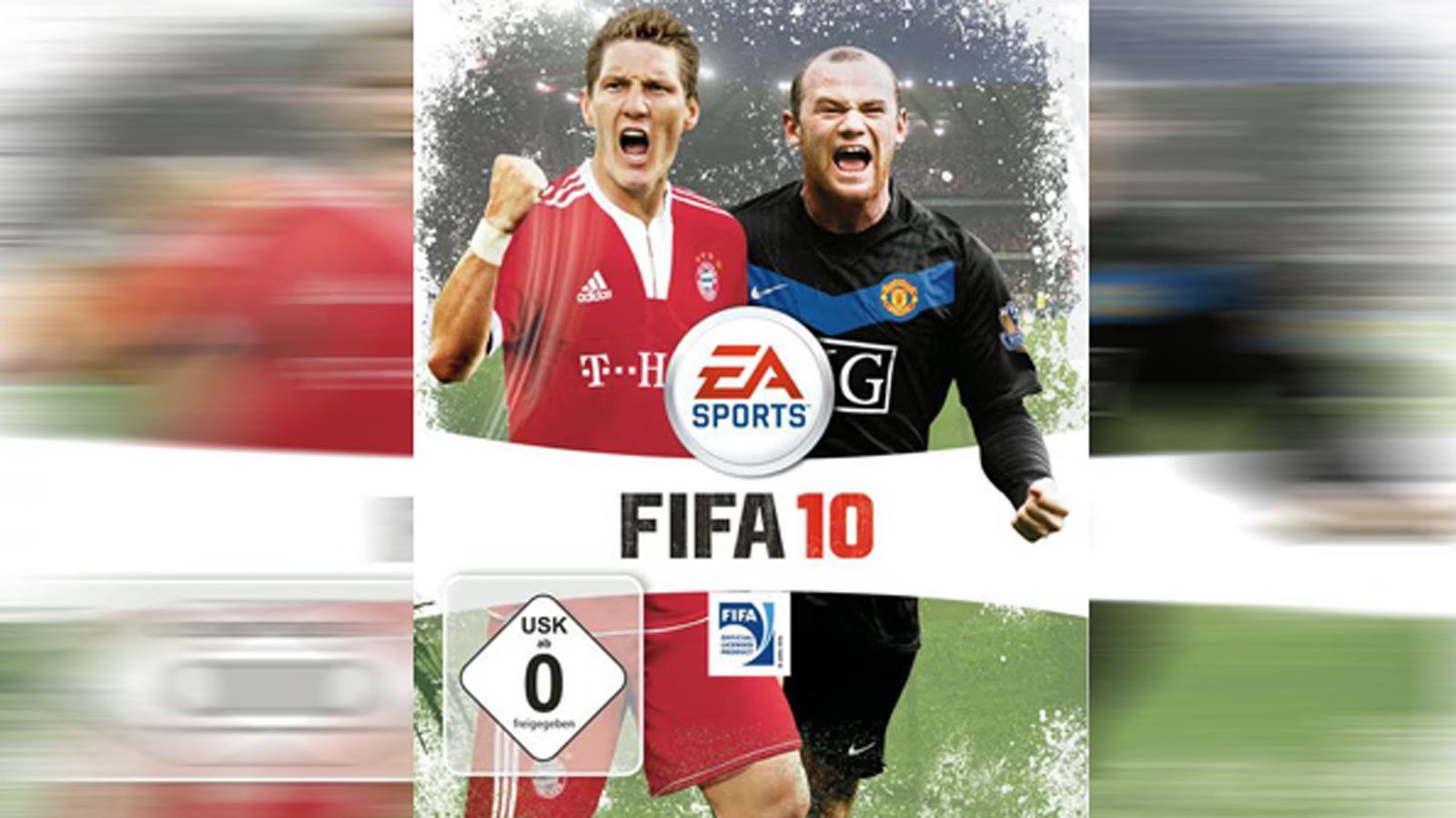 
                <strong>FIFA 10</strong><br>
                FIFA 10 - Cover-Spieler: Bastian Schweinsteiger und Wayne Rooney.
              