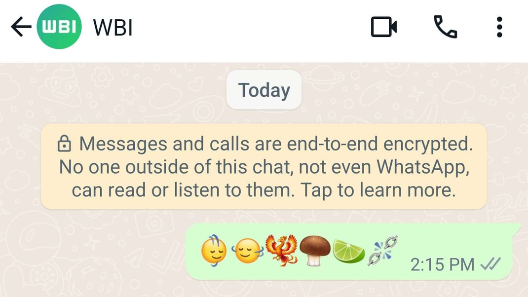 Neue Emojis für Whatsapp-User: Köpelschütteln, Nicken, Phönix, Pilz, Limette und gesprengte Ketten