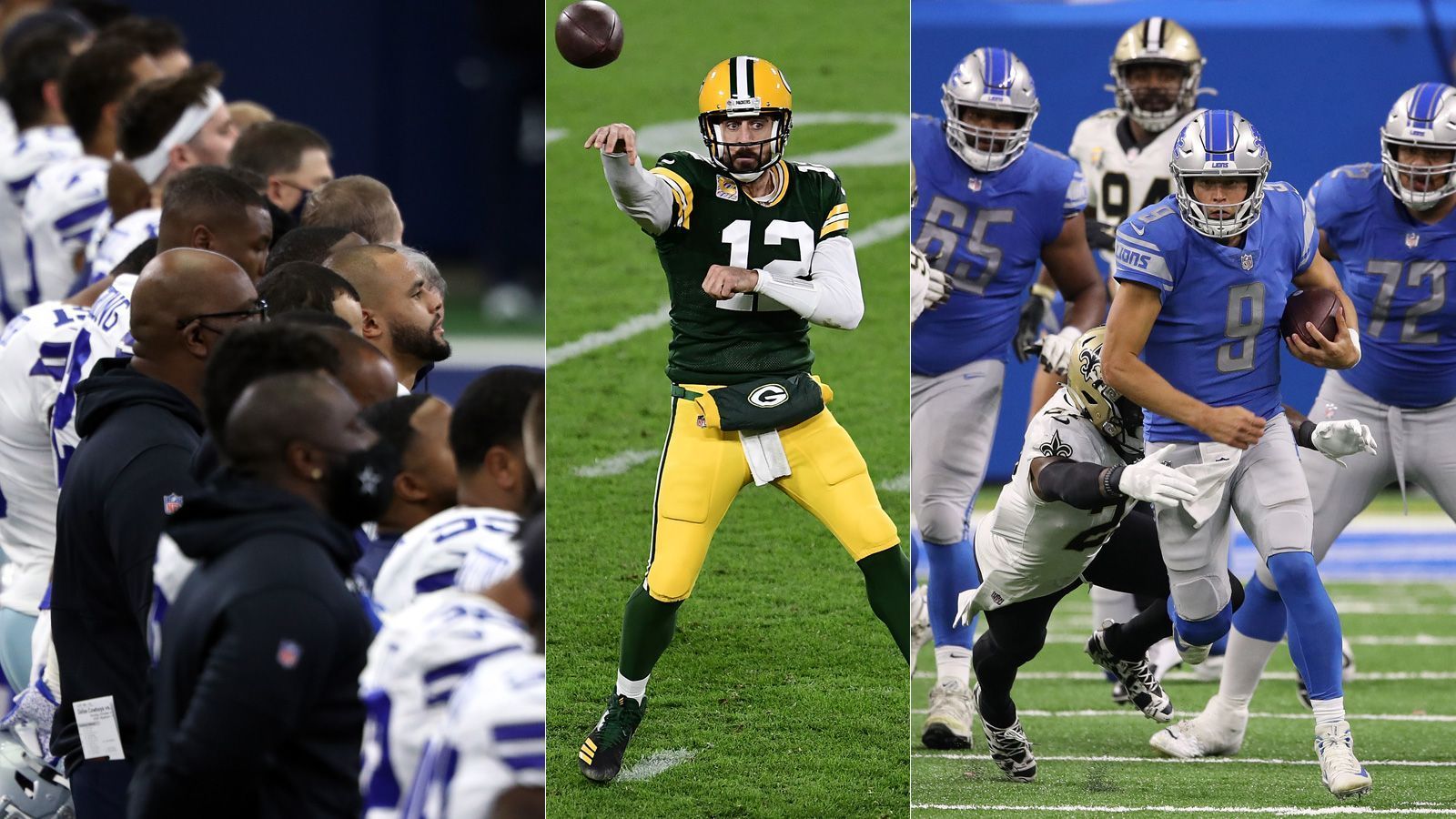 
                <strong>NFL 2020: Gewinner und Verlierer in Woche 4</strong><br>
                Kaum hat die NFL-Saison begonnen, ist auch schon wieder ein Viertel der Regular Season vorbei. An diesem Spieltag lief die Offense der Packers erneut heiß, Odell Beckham Jr. spielte wie einst in New York, während die Cowboys Sorgen bereiten. Und es gab die erste Trainerentlassung. Die Gewinner und Verlierer aus Week 4.
              