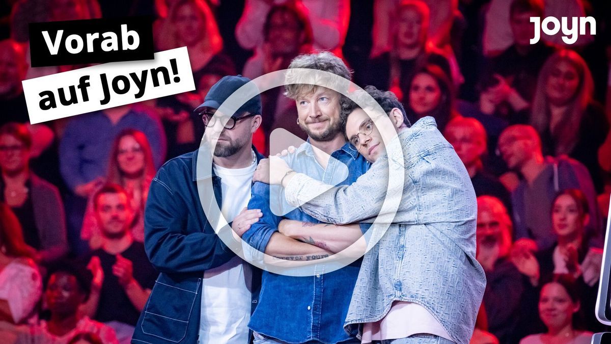 Joyn-Teaser zu "The Voice of Germany" mit Mark Forster, Samu Haber und Kamrad