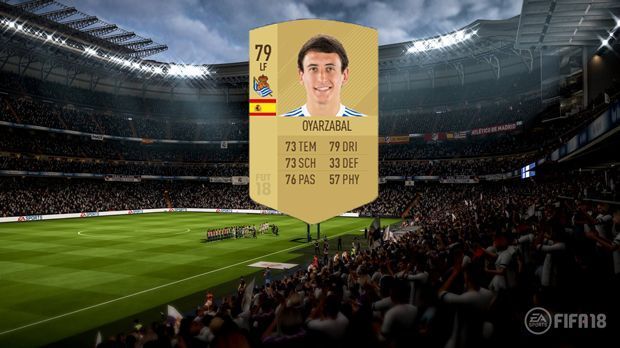 
                <strong>Platz 8: Mikel Oyarzabal (Real Sociedad San Sebastian)</strong><br>
                Alter: 20Gesamtstärke zu Beginn: 79Potential: 86
              