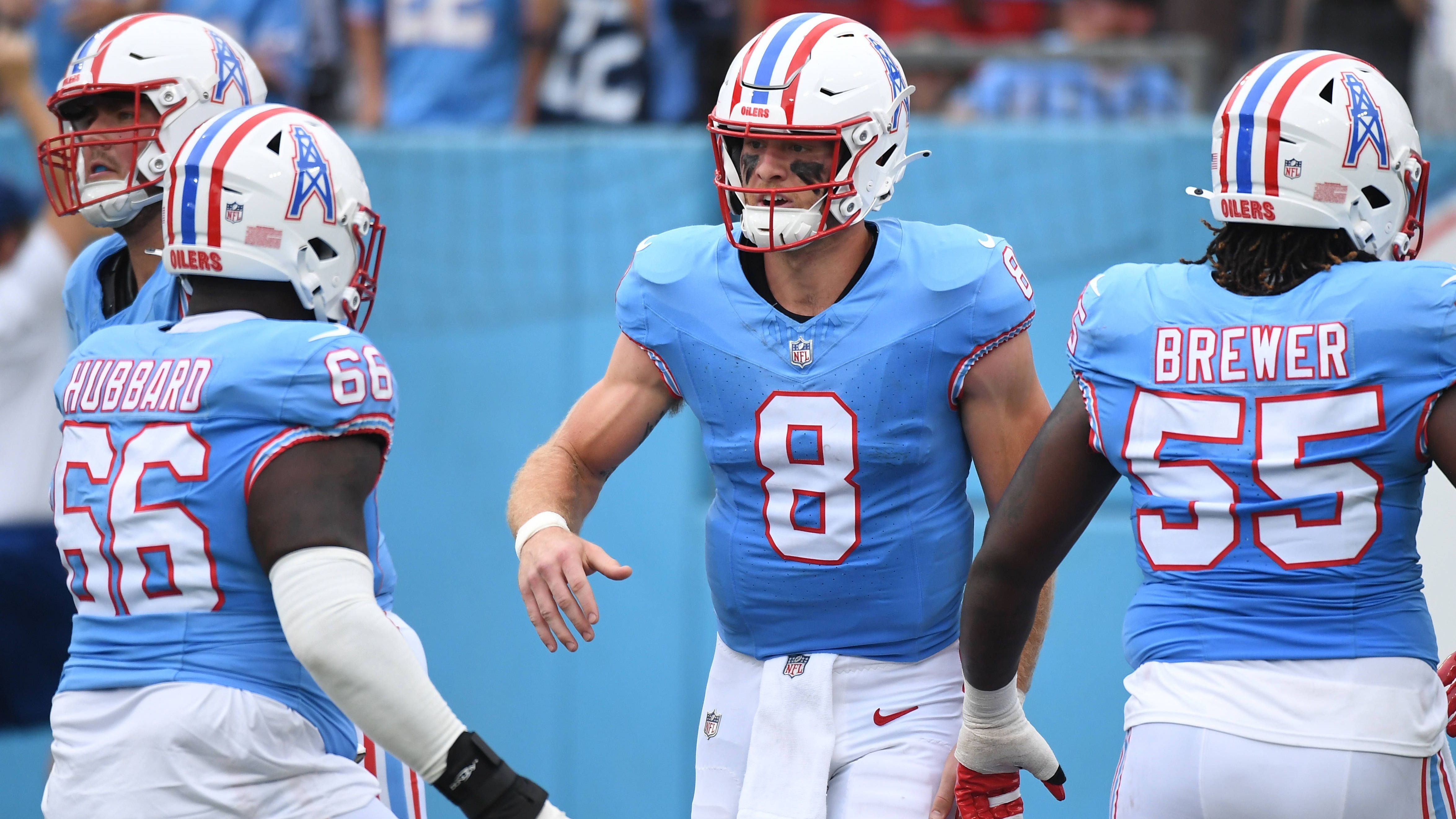 <strong>Platz 2: Will Levis (Tennessee Titans)</strong><br>Erster NFL-Start: Week 8, 2023 vs. Atlanta Falcons<br>Statistiken: 19/29, 238 Yards, 4 TD, 0 INT<br>QBR: 130,5
