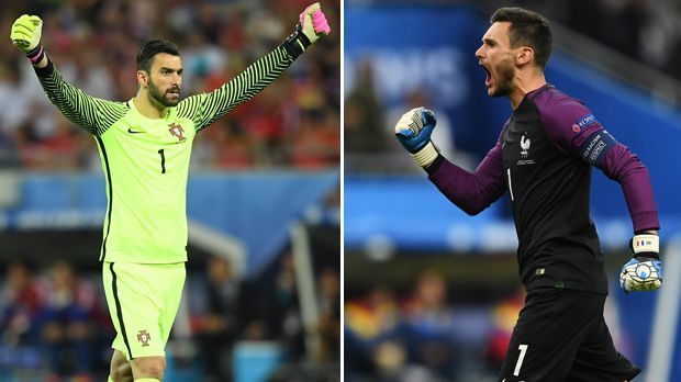 
                <strong>Rui Patricio vs. Hugo Lloris</strong><br>
                Rui Patricio vs. Hugo Lloris: Das Duell der Keeper ist eine klare Angelegenheit. Portugals Rui Patricio von Sporting Lissabon ist zwar ein grundsolider Torwart, doch Frankreichs Hugo Lloris von Tottenham spielt einfach ein überragendes Turnier. Im Halbfinale gegen Deutschland war er durch zahlreiche Paraden einer der Matchwinner. Punkt für Frankreich. 0:1.
              