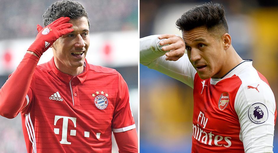 
                <strong>Stürmer: Robert Lewandowski vs. Alexis Sanchez</strong><br>
                Die Münchner können sich auf den vielleicht besten Strafraumstürmer der Welt verlassen. Lewandowski hat es in 28 Pflichtspielen dieser Saison schon 23 Mal klingeln lassen. Da kann der mehr über den Speed und seine Dribbelstärke kommende Sanchez mit 19 Treffern in 32 Einsätzen nicht ganz mithalten. Der Pole schlägt den Chilenen - damit endet der Head-to-Head-Vergleich 9:5 für den FC Bayern.
              