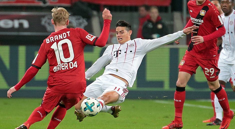 
                <strong>James Rodriguez</strong><br>
                Eine Direktabnahme in der 25 Minuten, ansonsten war von Real-Leihgabe James in Leverkusen nicht sonderlich viel zu sehen. Nach der Pause sorgte James dann im eigenen Strafraum unfreiwillig für Gefahr, als er einen Brandt-Freistoß gefährlich abfälschte. In der 87. Minute hatte der Kolumbianer die Entscheidung auf dem Fuß, verfehlte jedoch das Tor deutlich. Dies holte Rodriguez in der Nachspielzeit nach, als er einen Freistoß aus rund 17 Metern aus dem Stand zum 3:1 versenkte - und auch das Foul zuvor selbst provozierte. ran-Note: 2,5
              