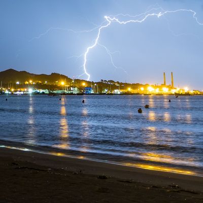 Unwetter in der Bucht von Alcudia