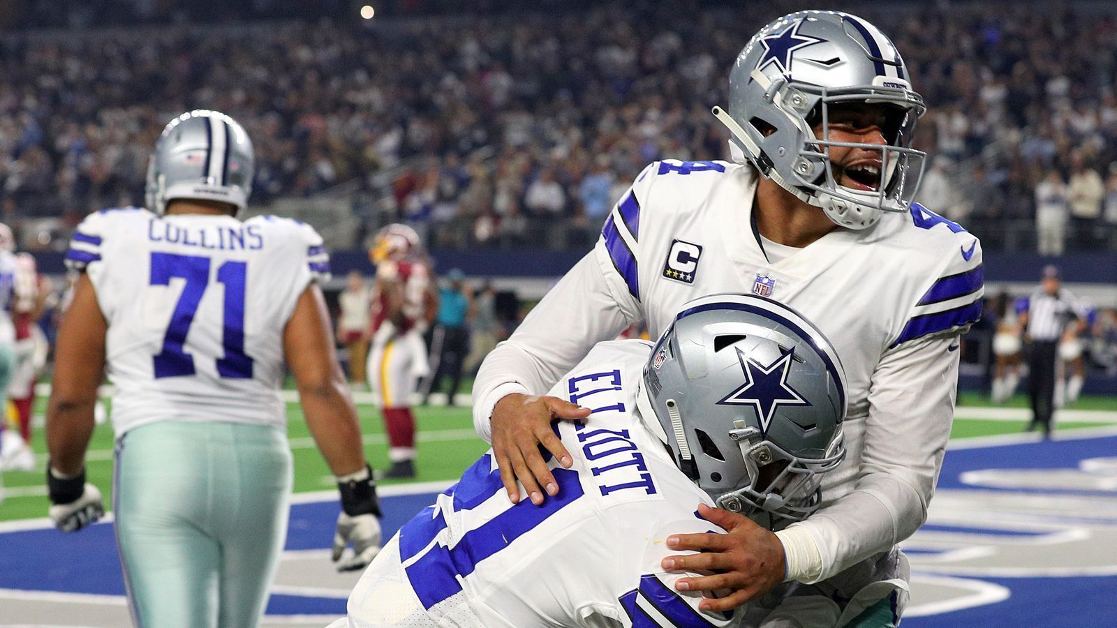 
                <strong>Dallas Cowboys</strong><br>
                Platz 30: Dallas CowboysDurchschnittliche Zahlung an einen Spieler im Jahr: 2,568,616 Millionen Dollar (umgerechnet: 2,182 Mio. Euro)
              